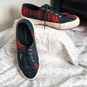Superga Plaid Canvas Sneakers sz. 6 1/2